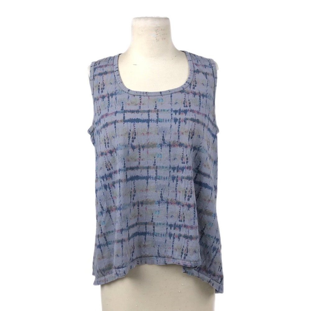 Vintage C.M.C COLOR ME COTTON  A Line Trapeze Sleeveless Top Tank Size Large